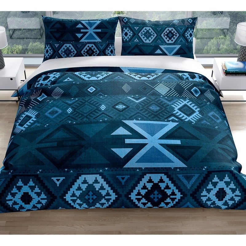 AZTEC TRIBAL INDIGO Pillow Case By Kavka Designs