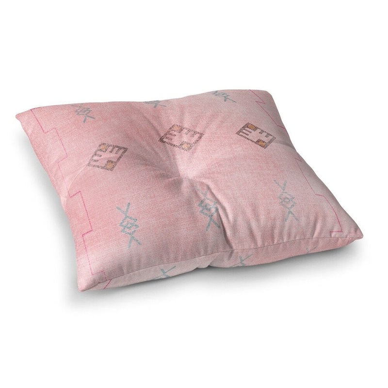 Sidra Pink Floor Pillow