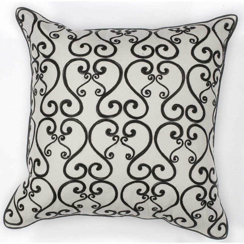 18" x 18" Cotton White or Black Pillow