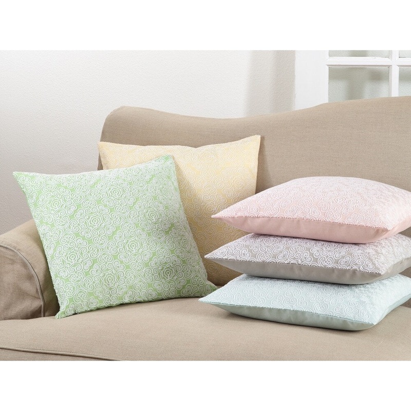 Swirled & Stitched Down Filled Throw Pillow