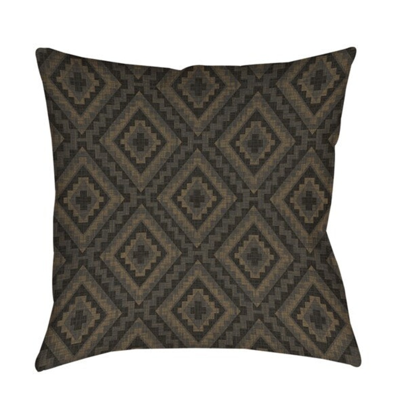 Winter Lodge Deer Pattern Indoor/ Outdoor Pillow
