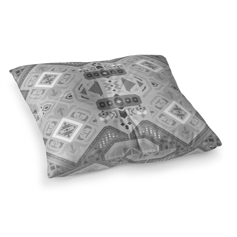 ABADEH CHARCOAL Floor Pillow By Kavka Designs