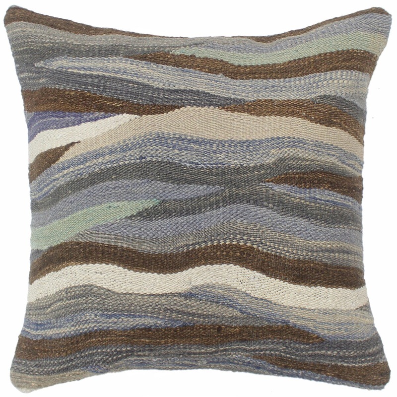 Turkish Bohemian Locke Hand Woven Kilim Pillow