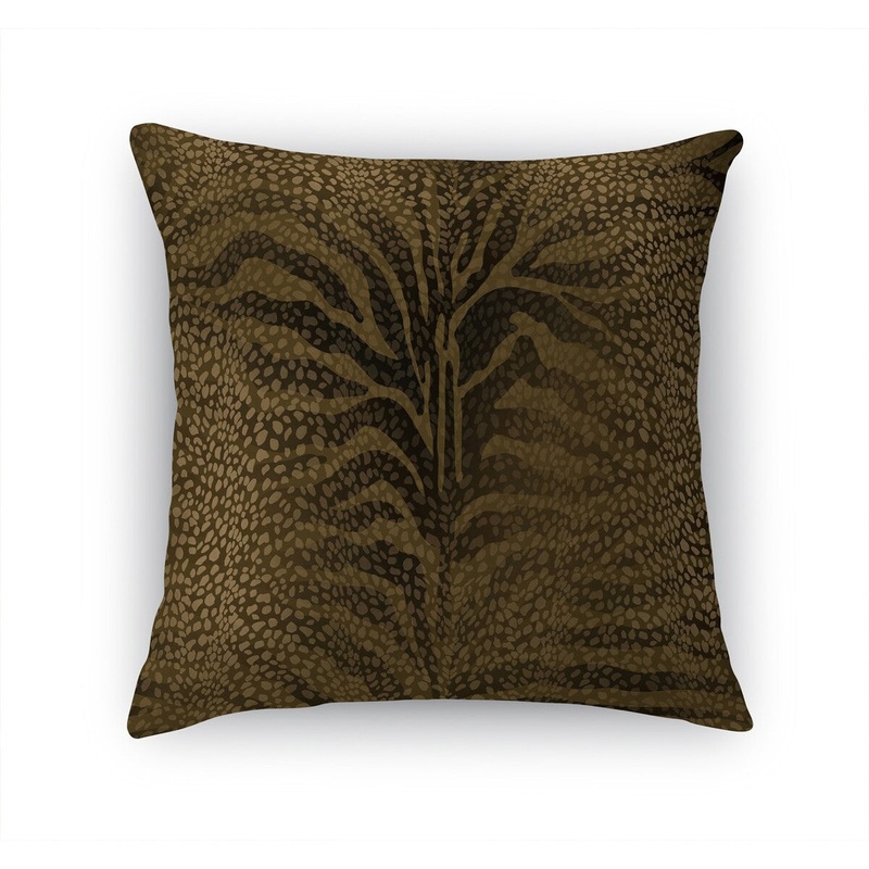 ZEBRA SPOTS BROWN Accent Pillow by Kavka Designs