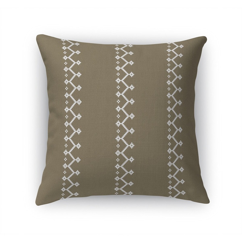 ZIPPER BROWN Accent Pillow by Kavka Designs