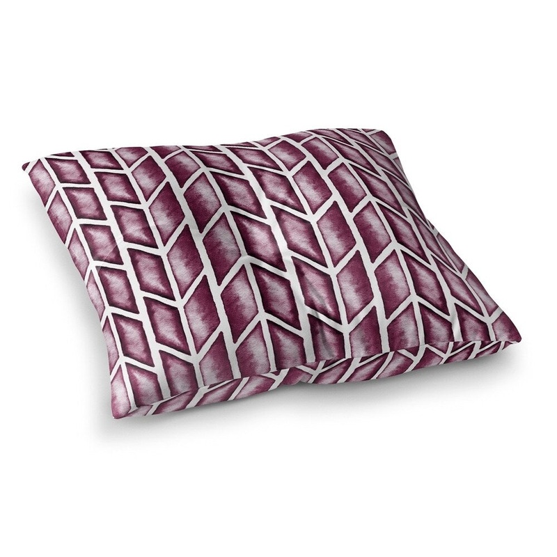 Arrows Maroon Floor Pillow