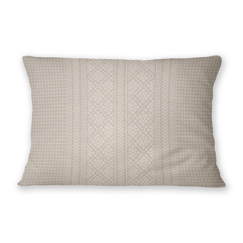 ASPEN SNOWFLAKE NATURAL Linen Throw Pillow By Jenny Lund