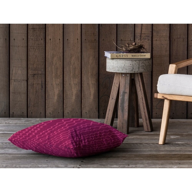 BERBER STRIPE MAGENTA Floor Pillow By Kavka Designs