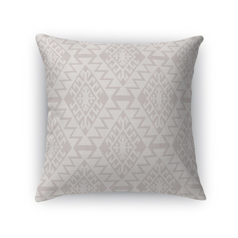 TAMARA LIGHT GREY REVERSED Accent Pillow by Marina Gutierrez