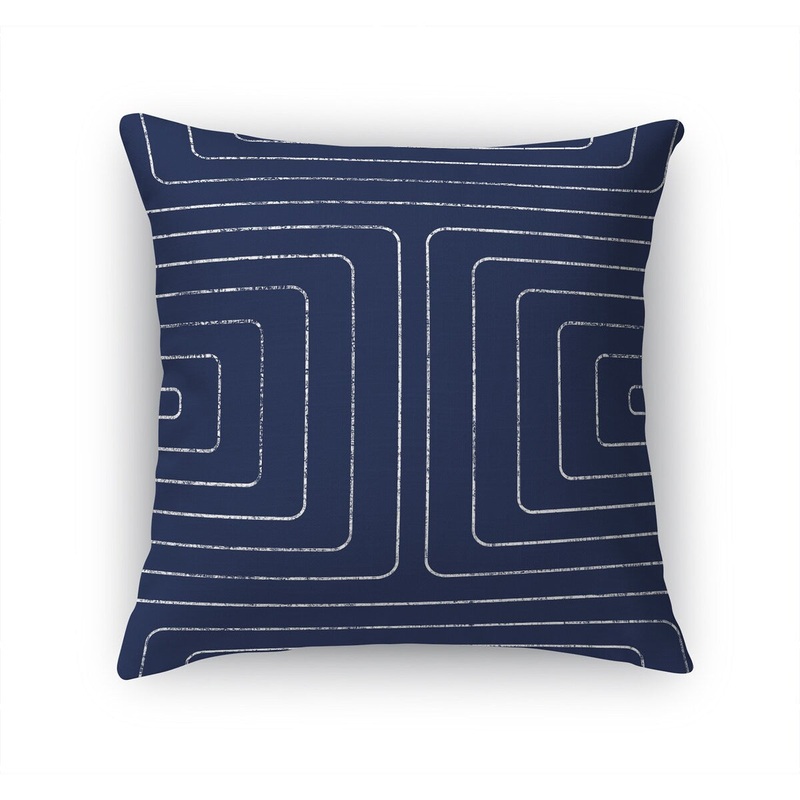 ZOOM BLUE Accent Pillow by Becky Bailey