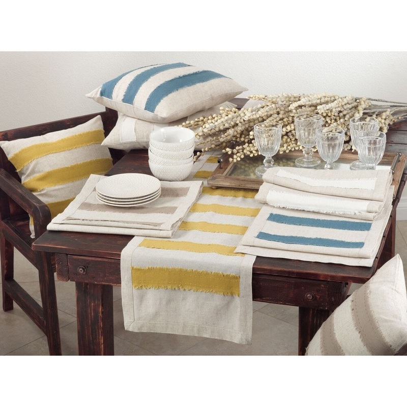 Banded Design Decorative Throw Pillow