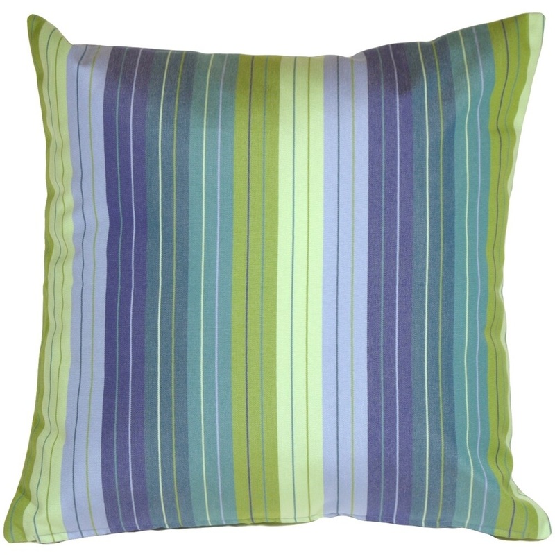 Sunbrella Seville Seaside Outdoor 20x20 Throw Pillow with Polyfill Insert