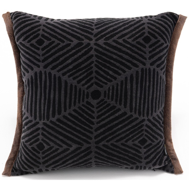 The Jacqaurd 20 inch Brown Channel Decorative Pillow set of 2
