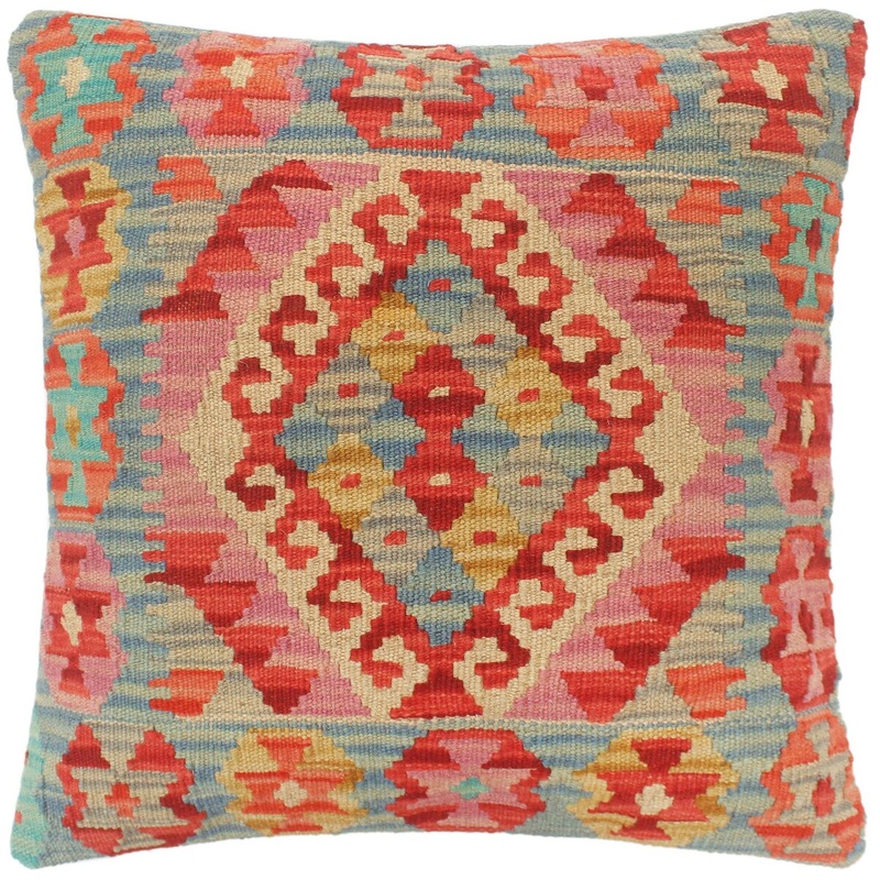 Shabby Chic Turkish Mead Hand Woven Kilim Pillow