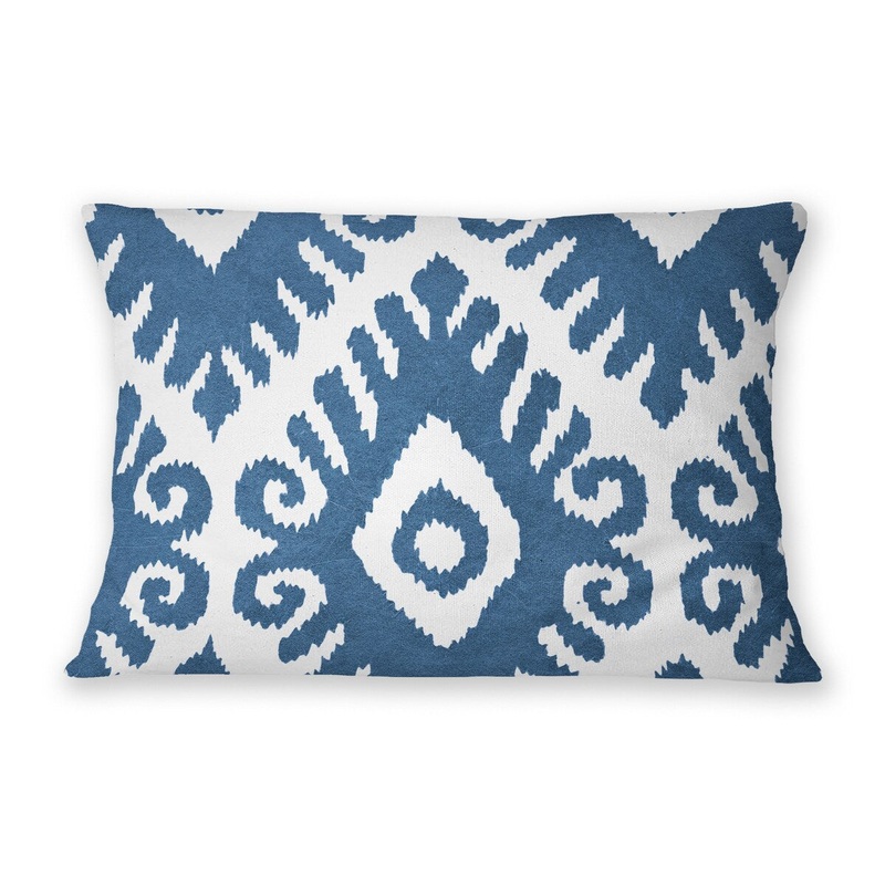 SIMPLY ELEGANT POD BLUE Lumbar Pillow By Nancy Green