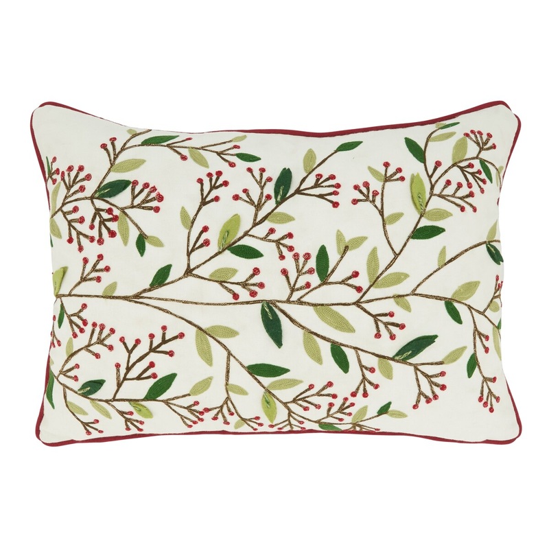 Berry Bright Red Berries Throw Pillow