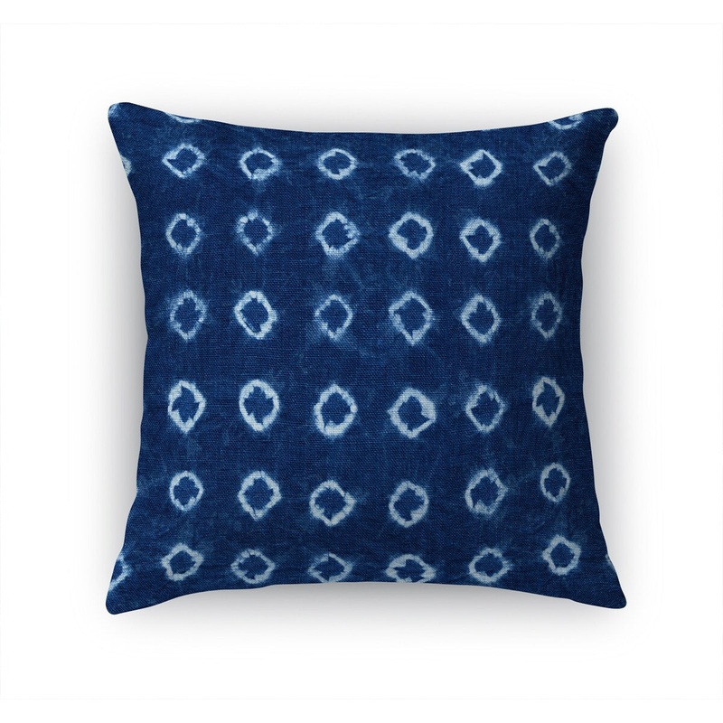 SHIBORI SMOKE CIRCLES Accent Pillow By Nancy Green
