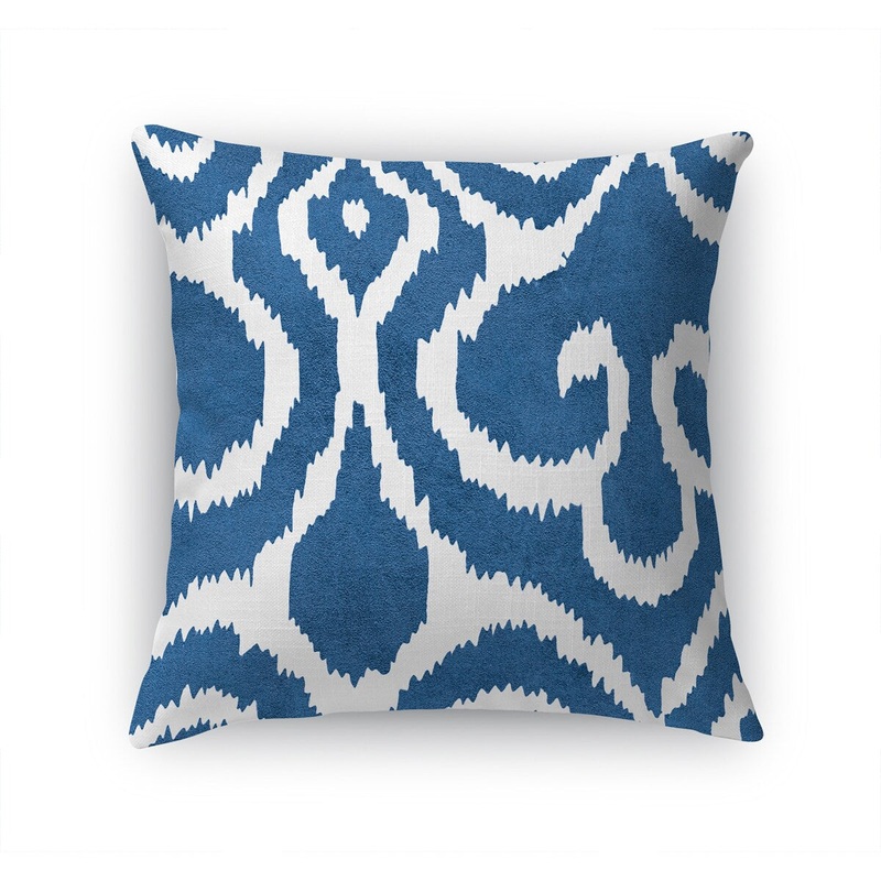 SIMPLY ELEGANT TRELLIS BLUE Accent Pillow by Nancy Green