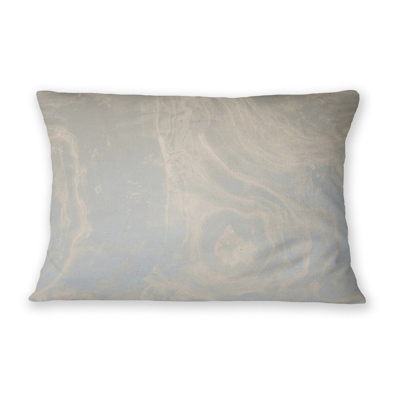 THE TIDE CREAM Lumbar Pillow By Lina Lieffers