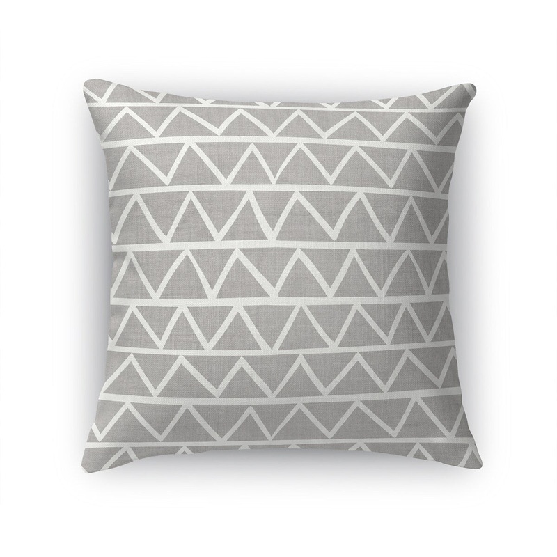 ZIG ZAG STRIPE GREY Accent Pillow by Becky Bailey