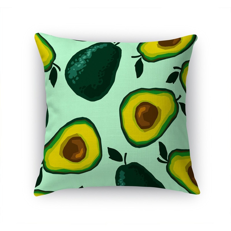 AVOCADO PARTY MINT Accent Pillow by Kavka Designs