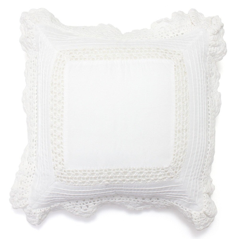 Bella Crochet Cotton Pillow