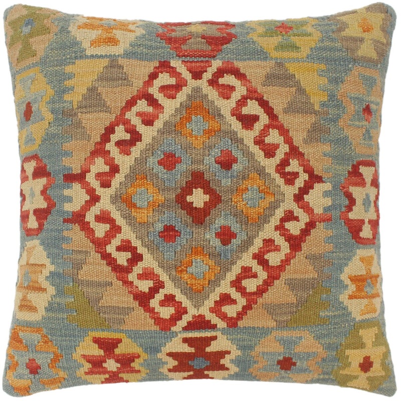Southwestern Turkish Stafford Hand Woven Kilim Pillow