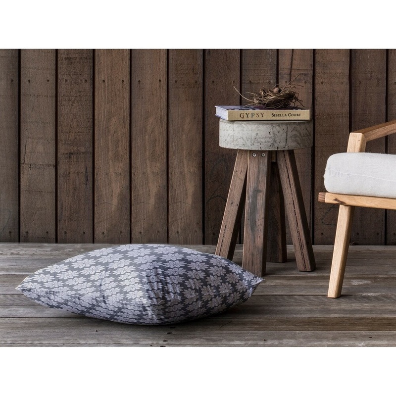 STARS CHARCOAL Floor Pillow By Kavka Designs
