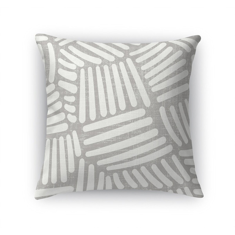 SWEEP GREY Accent Pillow by Becky Bailey