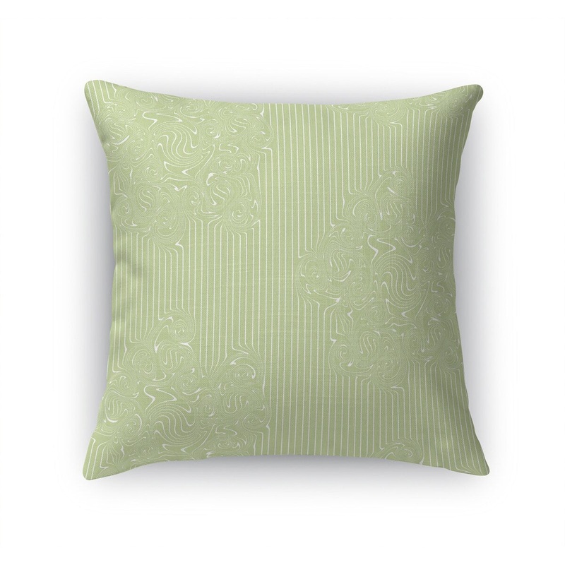 SWIRLY DOTS LIME Accent Pillow by Kavka Designs
