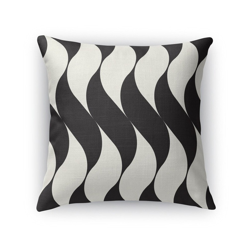 SWISH BLACK Accent Pillow By Kavka Designs