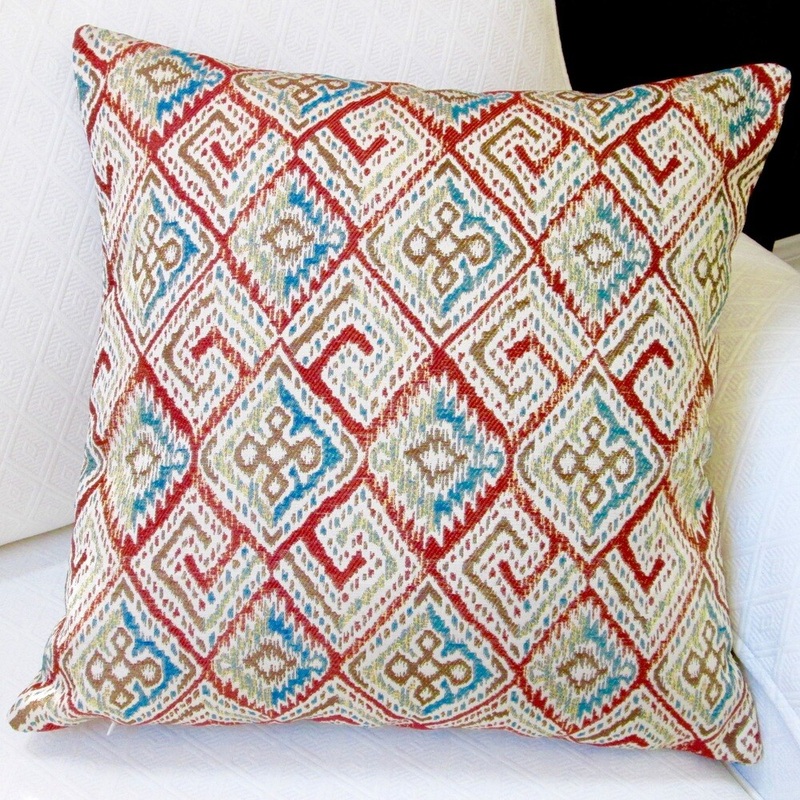 Artisan Pillows Indoor 20-inch Southwestern Country Western Ikat Geometric Modern Accent Throw Pillow