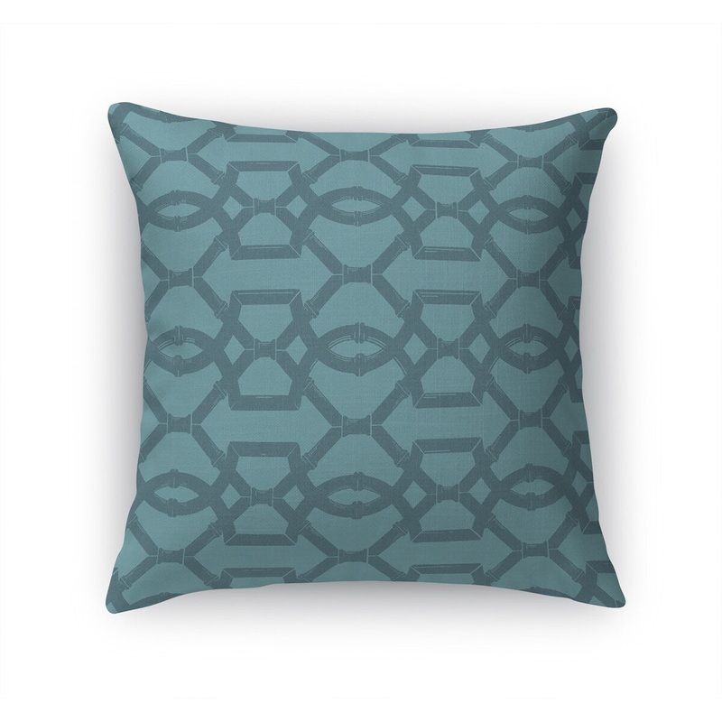 BAMBOO LATTICE TEAL Accent Pillow by Kavka Designs