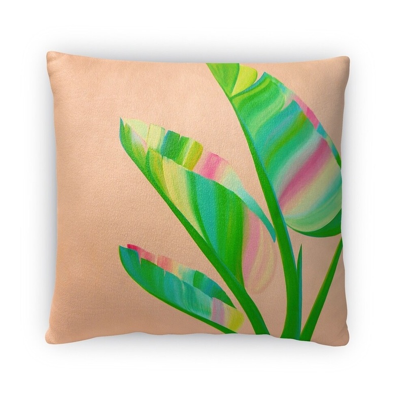 Banana Leaves Accent Pillow By Kavka Designs