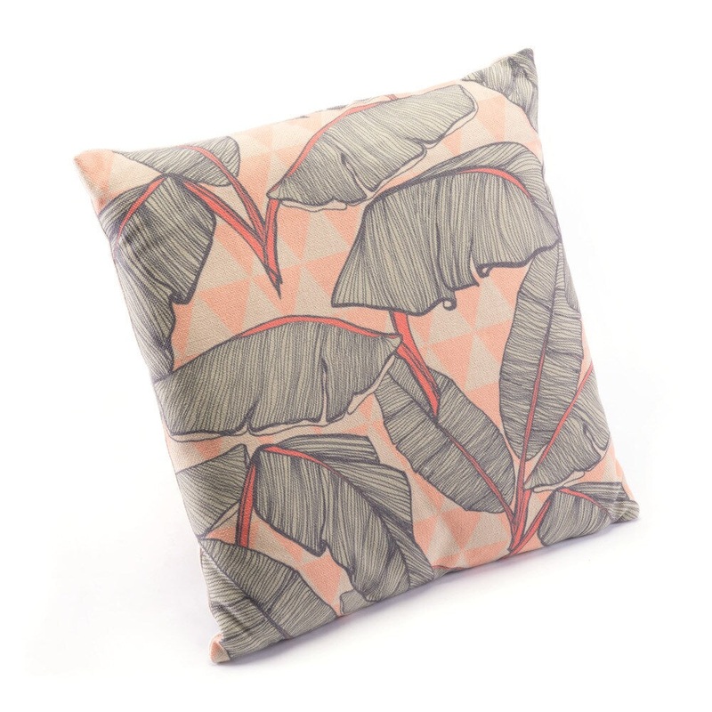 Tropical Pink Pillow Multicolor