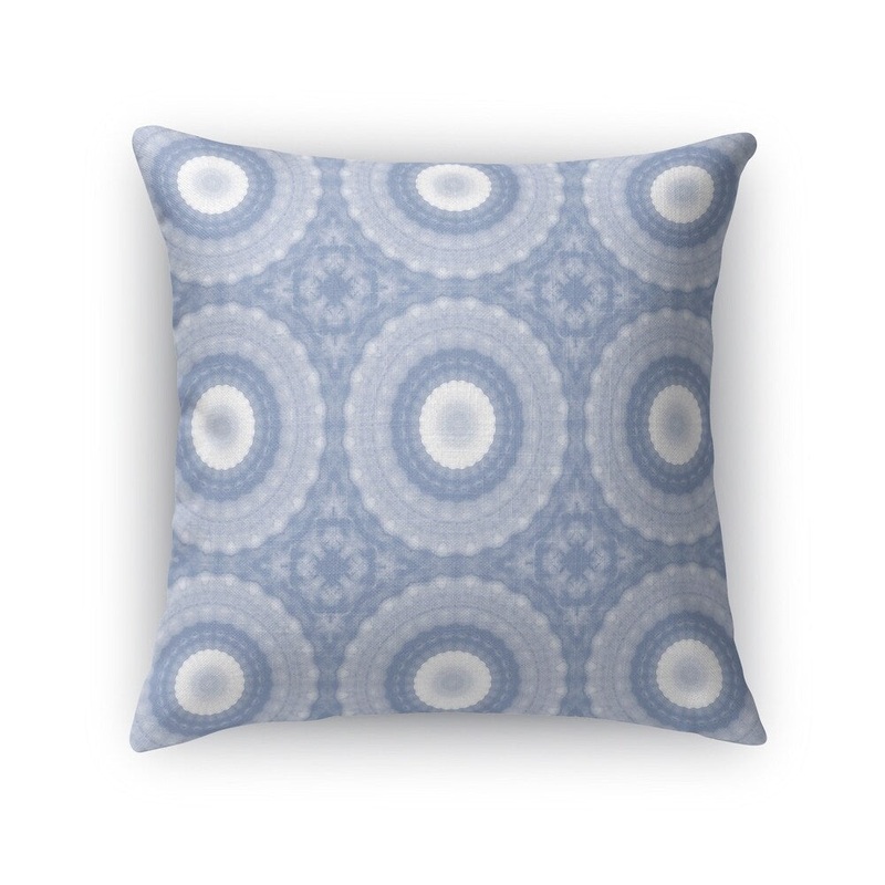 SHELL MANDALAS PERIWINKLE Accent Pillow By Kavka Designs