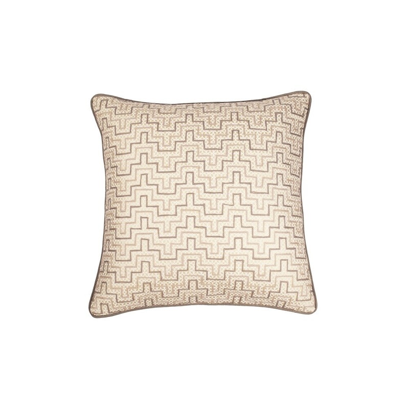 Siam Zig Zag Embroidered Decorative Pillow