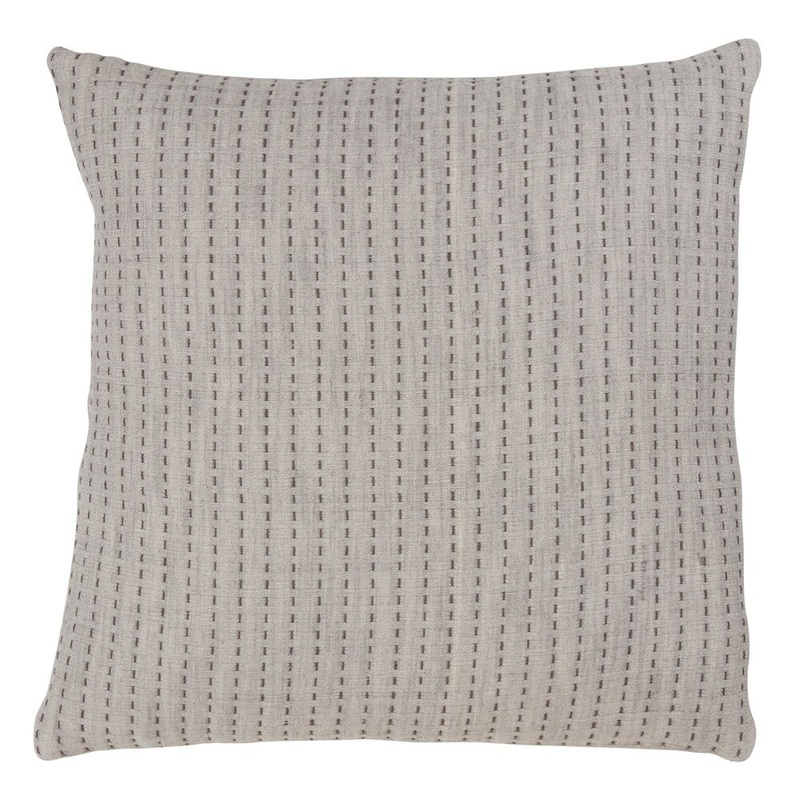 Stitched Design Cotton Throw Pillow With Down Filling