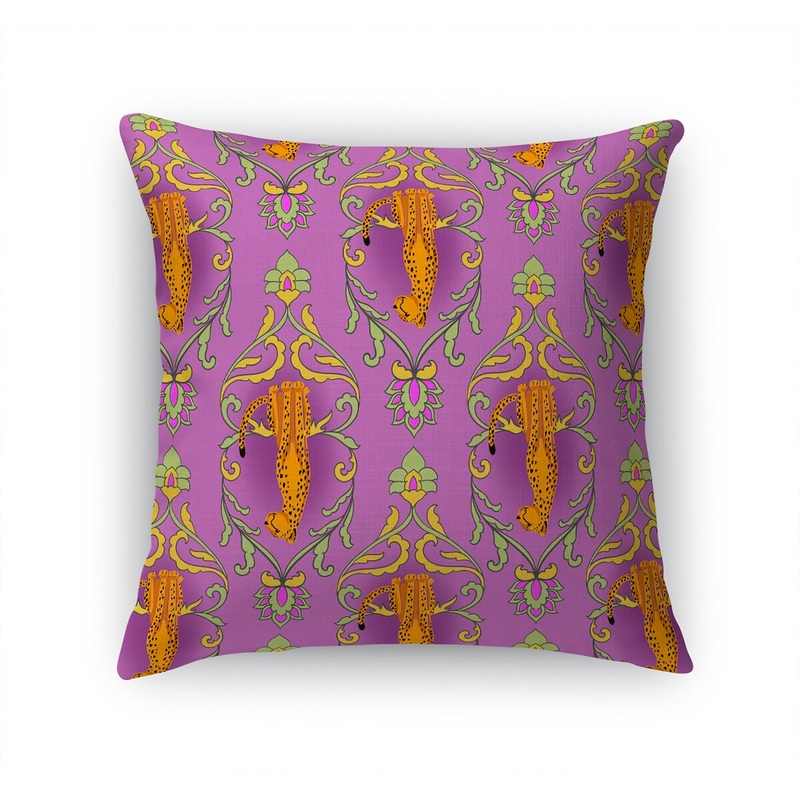 WILD CAT PURPLE Accent Pillow by Kavka Designs