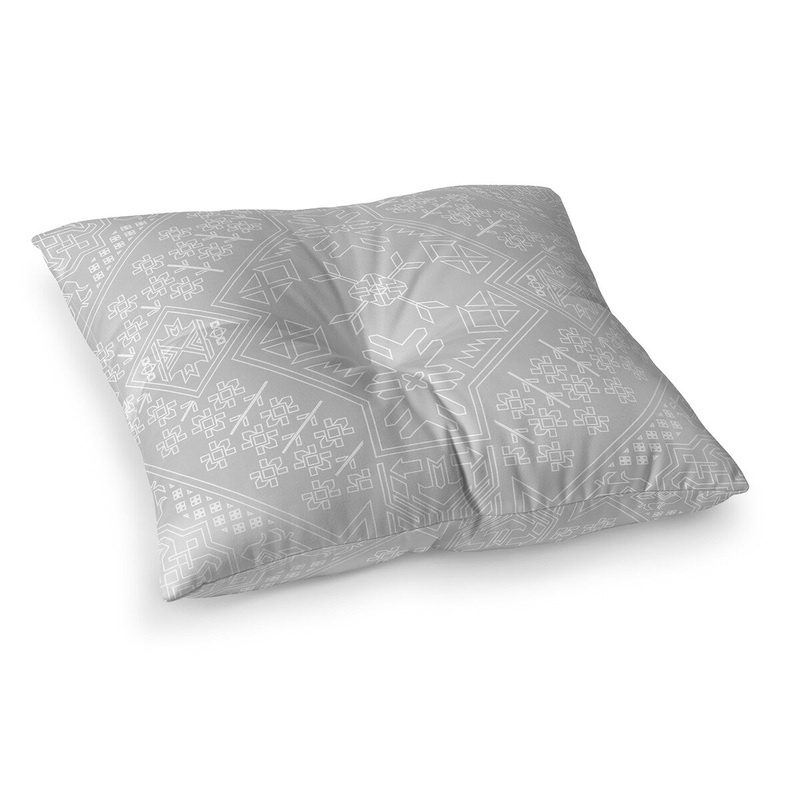 BAYBAR LIGHT GREY Floor Pillow By Kavka Designs