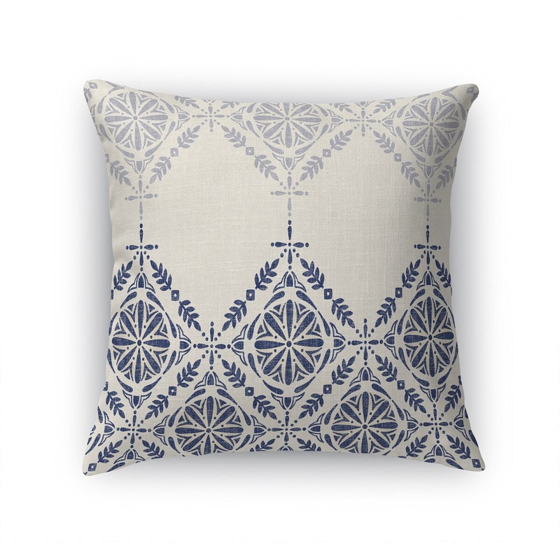 SHADOW TILE NAVY Accent Pillow by Kavka Designs
