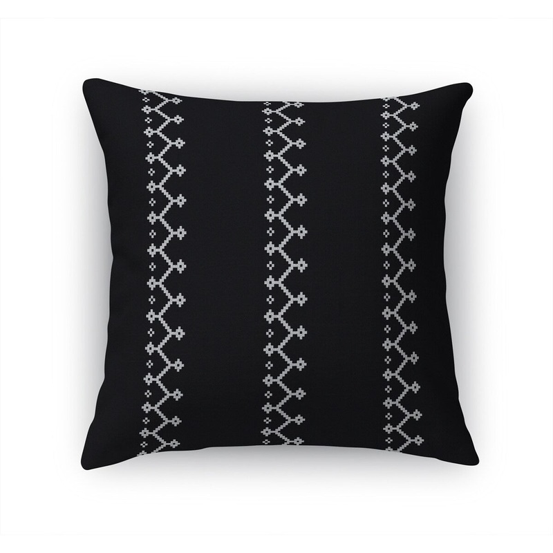 ZIPPER BLACK Accent Pillow by Kavka Designs