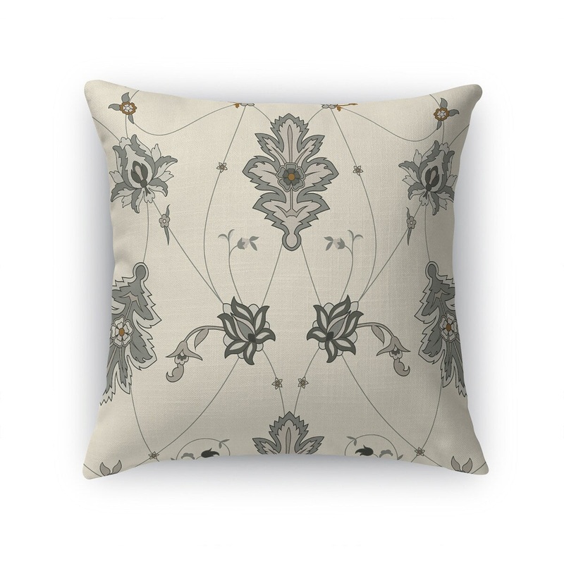 BABYLON GREY Accent Pillow by Marina Gutierrez