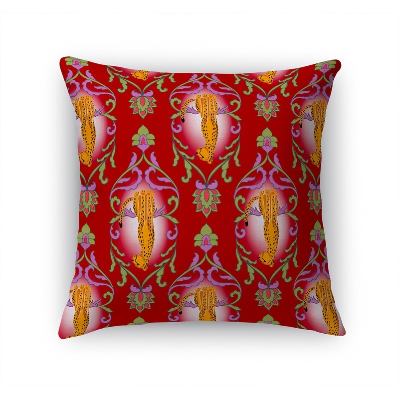 WILD CAT RED Accent Pillow by Kavka Designs