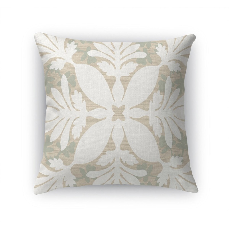 ALOHA TAUPE Accent Pillow by Kavka Designs