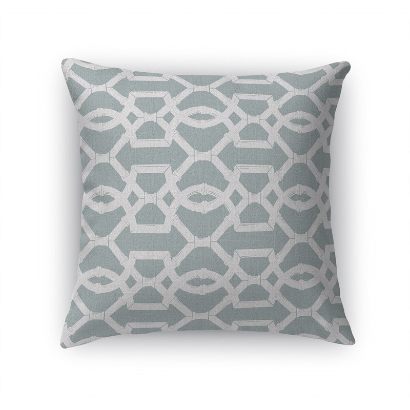 BAMBOO LATTICE BLUE Accent Pillow by Kavka Designs