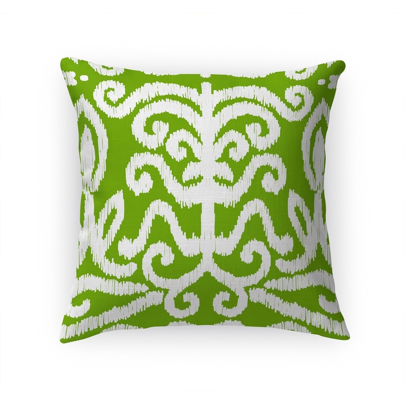 BETHANY BOHO KIWI Linen Throw Pillow By Kavka Designs