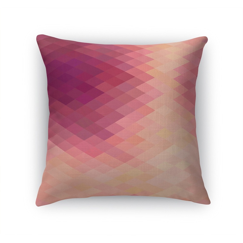 BINK DIAMOND Accent Pillow by Terri Ellis