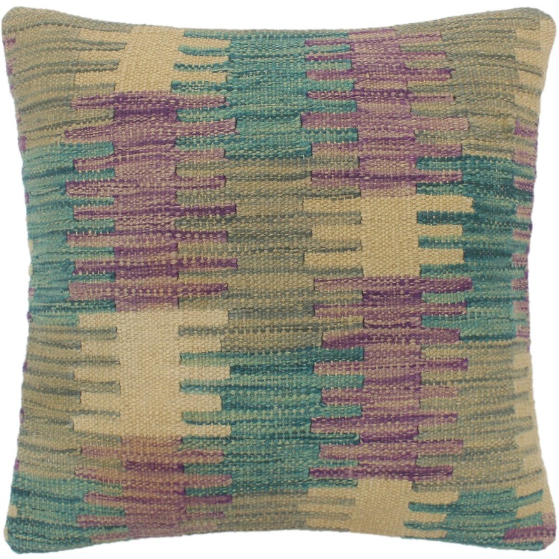 Shabby Chic Turkish Walter Hand Woven Kilim Pillow