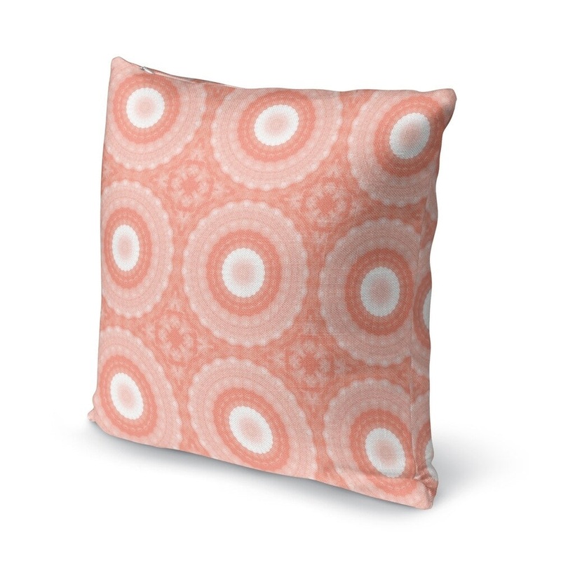 SHELL MANDALAS BLUSH Accent Pillow By Kavka Designs
